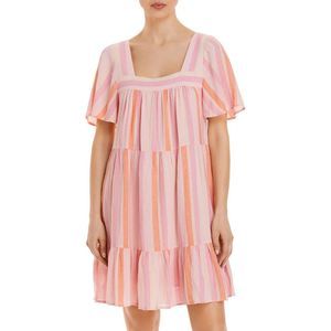 Rails Valentina Pink Flutter Sleeve Dress